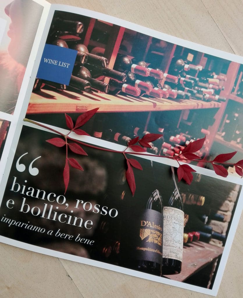 brochure aziendale hotel ristorante dedalo comunicazione visiva fabriano