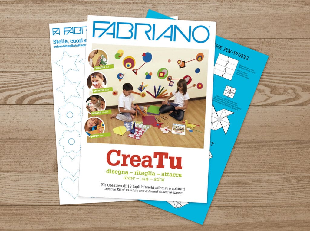 kit gioco in carta cartiere miliani fedrigoni fabriano