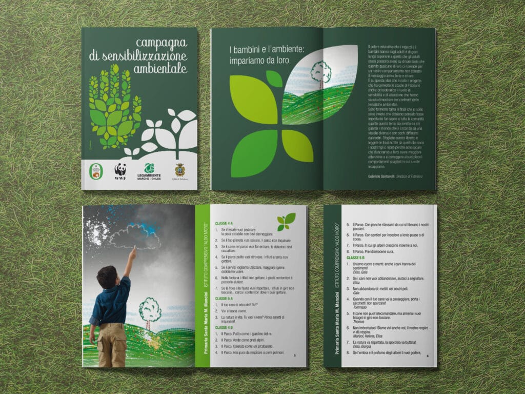 campagna sensibilizzazione ambiente grafica brochure